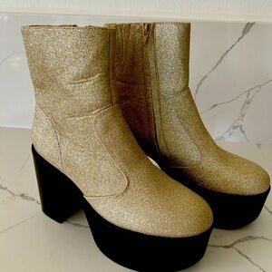 Harper platform glitter boots